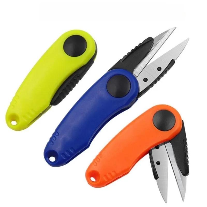 Stainless Steel Folding Scissors Multifunction Tool Durable Construction Fishing Line Cutter Rust Proof Foldable Design