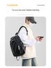 Men's Solid Color Multifunctional Backpack: Logo-Printable, Business & School Use
