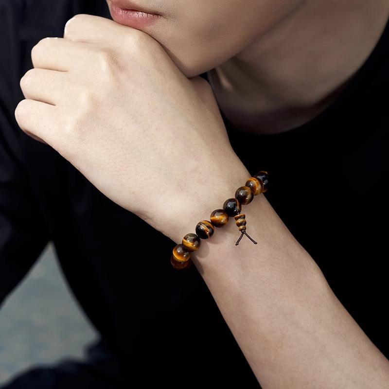 Tiger eye stone bracelet men and women fashion fortune bracelet light luxury gift