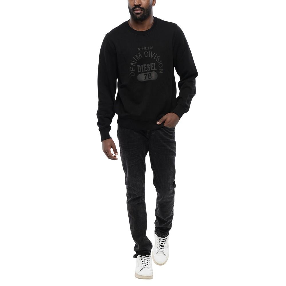 Diesel Unisex Adult Division Logo Denim Sweatshirt