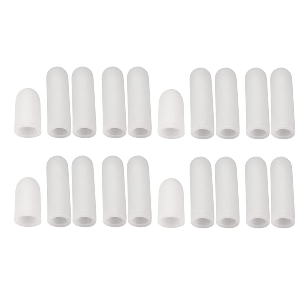 20Pcs Finger Brace Splint Sleeve Thumb Support Adjustable Index Pinky