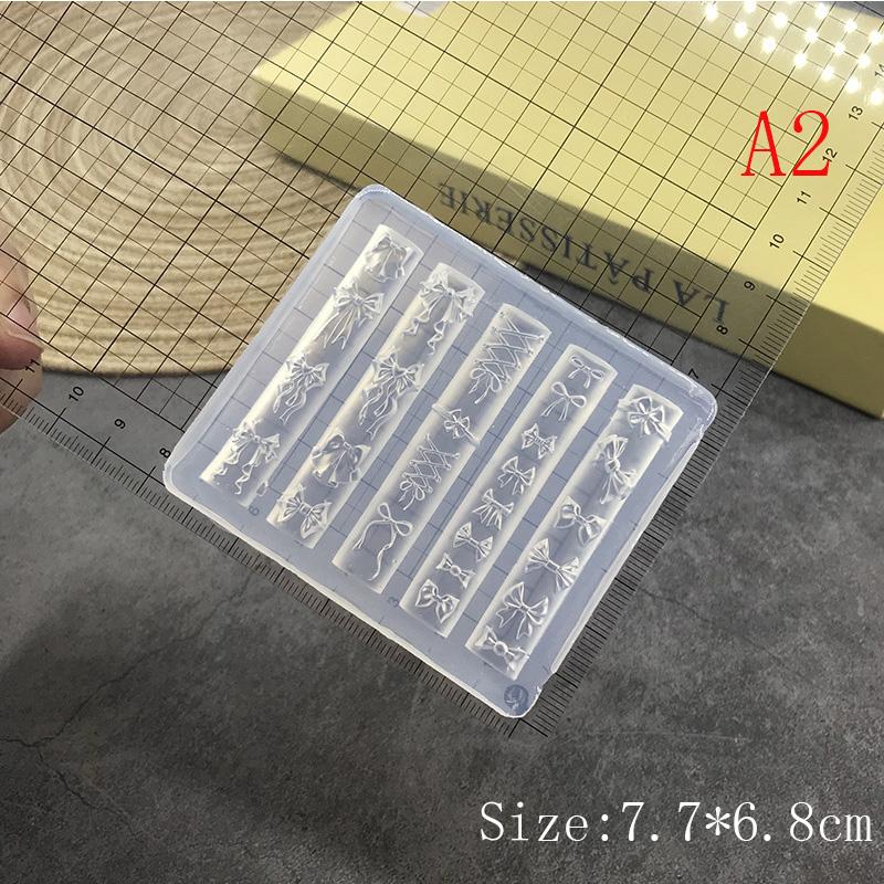 1Pc 3D Butterfly Silicone Nail Art Template DIY Design Decorated Manicure Art Mould Tools for Nail Decoration