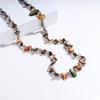 Vintage Bohemian Multicolored Shell Beaded Double-Layer Necklace Trendy Vacation Stacking Long Necklace Jewelry