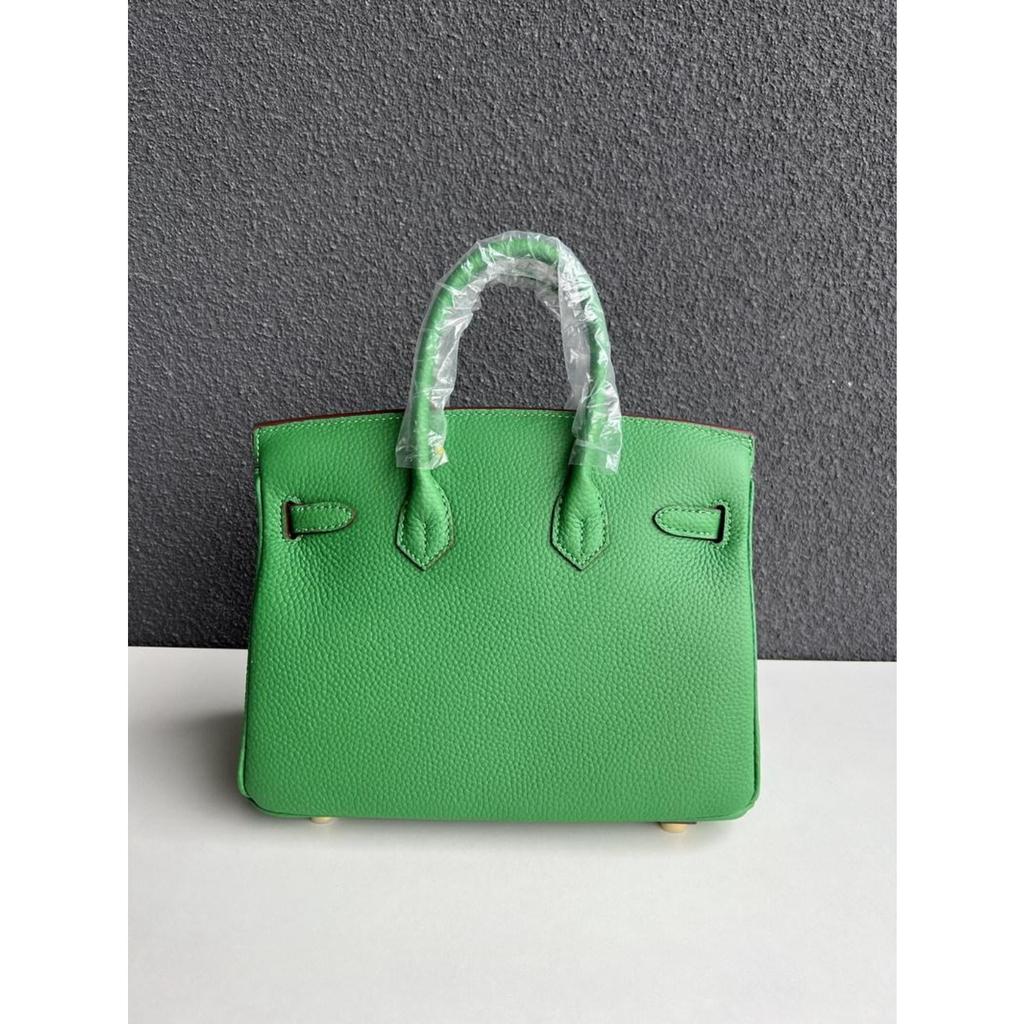Gold Buckle Classic Fashionable Women's First-layer Cowhide Lychee Leather Handbag