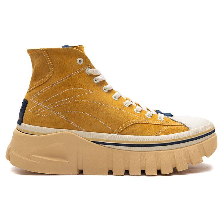 Li Ning Wave High top Casual Shoes Women's Yellow AGCQ258-1