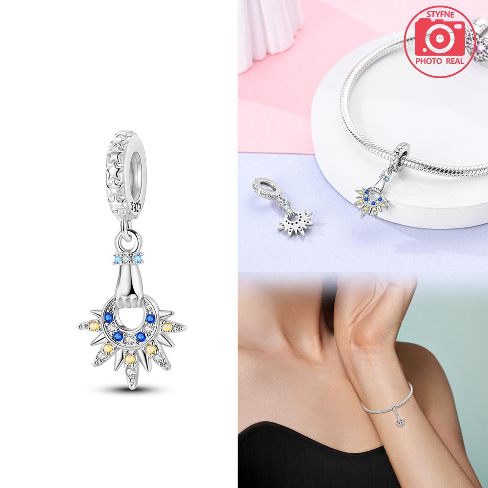 Charms Plata Solar Azimuth Star Pendant Copper Colors For Charms Copper Colors Original Bracelet For Jewelry Making