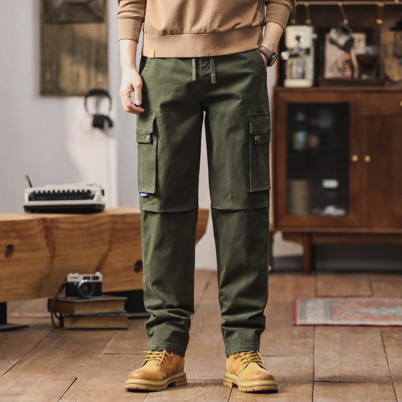 New Overalls Loose Thickened Casual Pants Men's Trendy Pants Men's High-end Men's Trousers High Street Men's Clothing