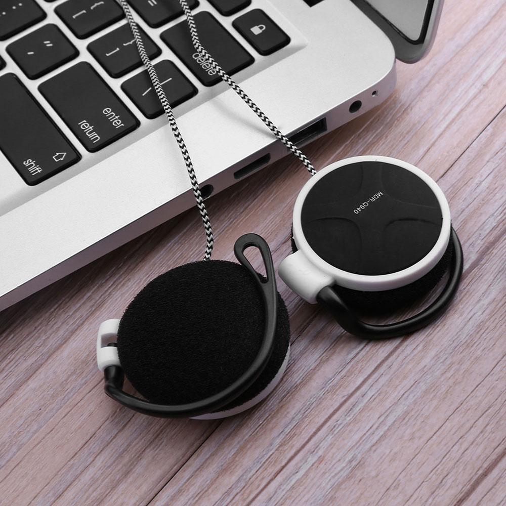 3.5mm Wired Gaming Headset On Ear Sports Headphones Ear hook Music Earphones for Smartphones Tablet Laptop Desktop PC