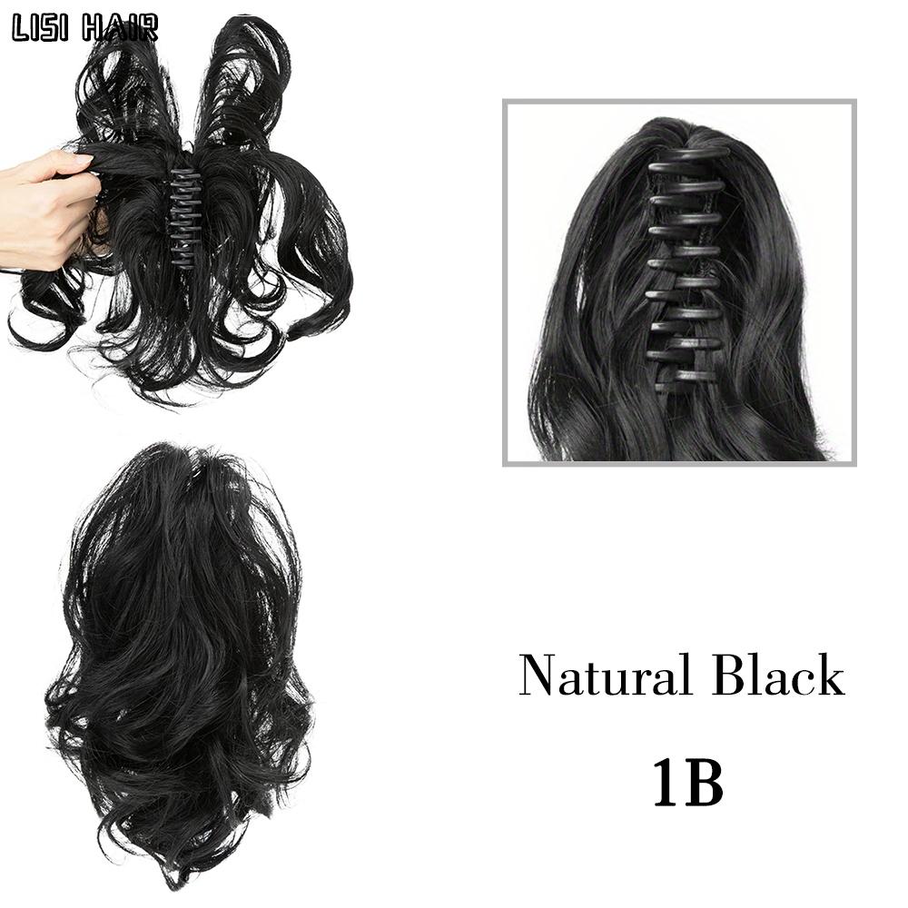 

MISS WIG Синтетические когти «сделай сам» Конский хвост Наращивание волос Шиньон Пучок Поддельные черные блондинки Натуральные волосы Накладная косичка для женщин Одежда для косплея 25cm