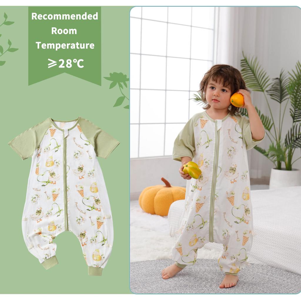 Baby Sleeping Kids Open Short Prevents Sleeping Prevents Futon from Gift for Boys and Girls 100 [Panegy] Sleeper, Children, Summer, Swaddle, Romper,