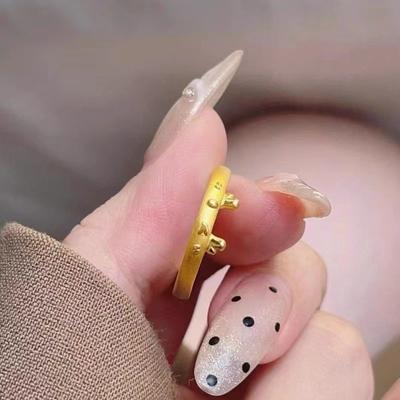 Natal Year Wink Milk Dragon Ring Women's Opening Adjustable Index Finger Ring Niche Design Zodiac Dragon Cute Ring