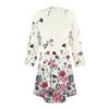 Women's Fashion Casual Print Round Neck Three-quarter Sleeve Short Dress