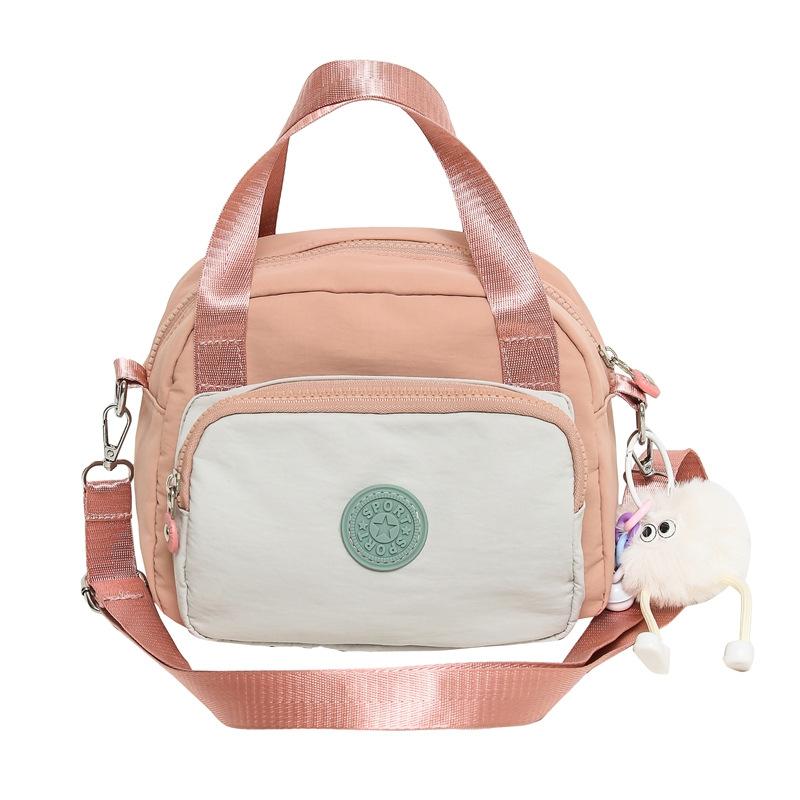 New versatile small square bag trendy women's shopping handbag lightweight anti-splashing nylon bag casual messenger bag