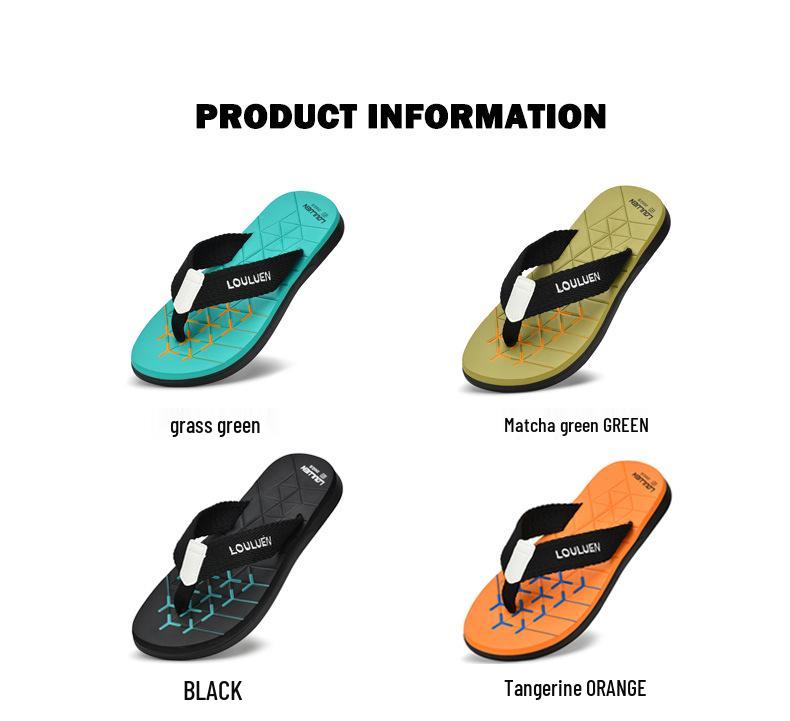 2025 Men's Non-Slip Beach Flip-Flops: Trendy Summer Sandals for Casual Outdoor Wear