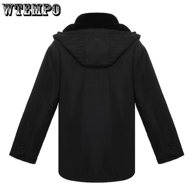 Middle-aged and Elderly Fur One Sheepskin Jacket Wool Cotton Jacket Men Thickened Cotton Clothing Cotton Coat