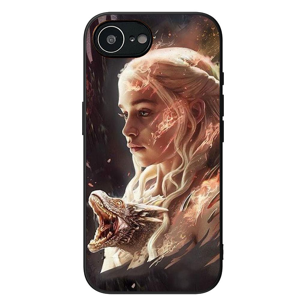 

Poster Dragon Mother Thrones Phone Cover for Apple iPhone 13 12 Mini XS 11 Pro Max 7 8 Plus + XR SE 2022 2020 SE3 Soft Case iPhone (7)(8)