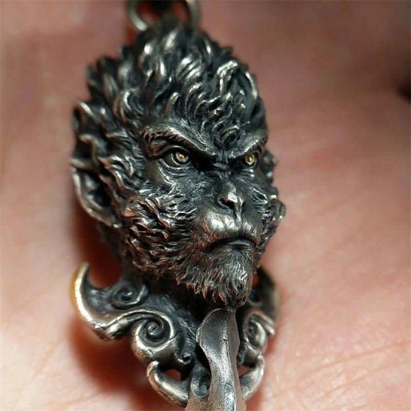 Retro Black Wukong Myth Pendant Necklaces  Jewelry Chokers Chain Necklaces Game Peripherals Collection Accessories Gifts