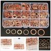 280PCS New Assorted Solid Copper Crush Washers Seal Flat Ring For Fuel&Hydraulic