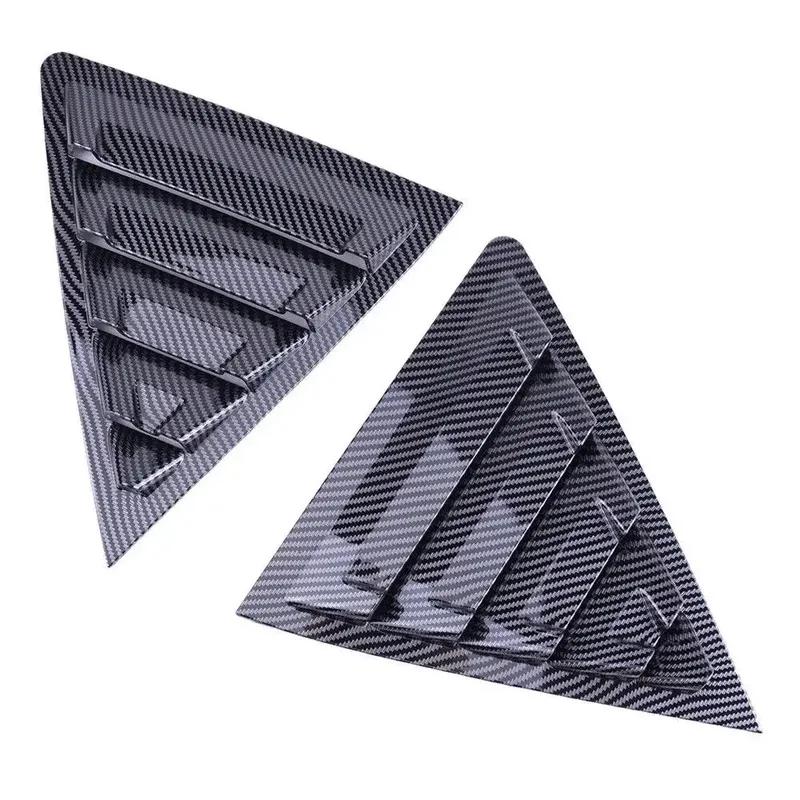 For Toyota Corolla 2014 2015-2018 ABS Plastic Rear Window Quarter Louver Scoop Cover Side Vent Trim Car Adhesive Accessories