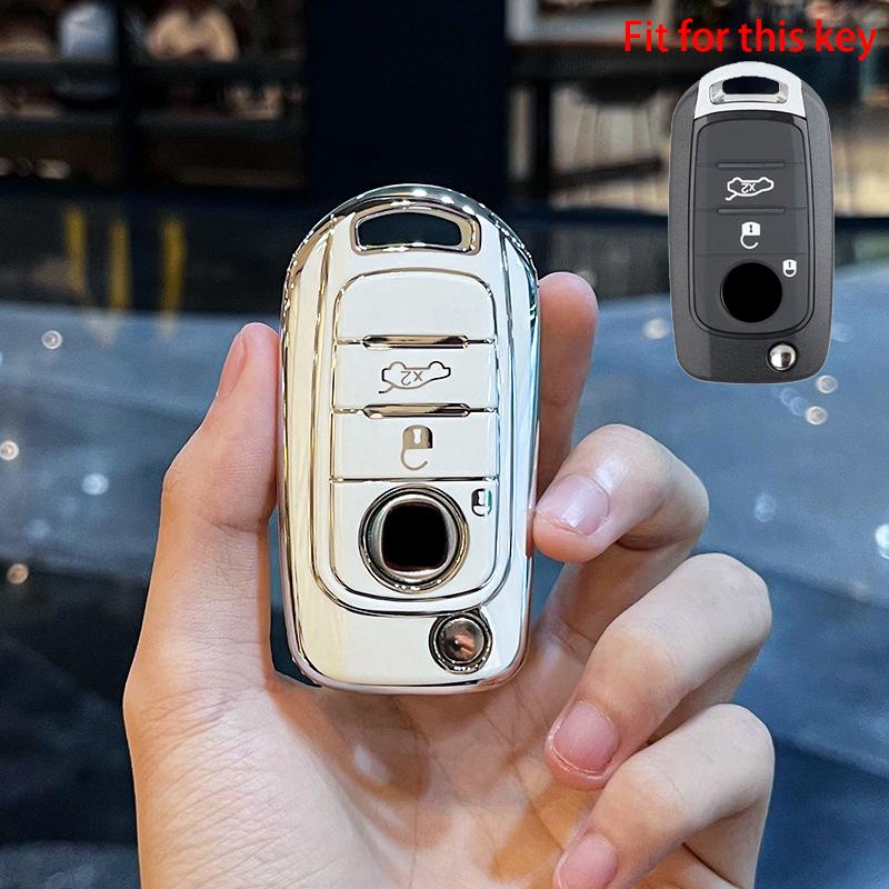 

Новый чехол для автомобильного ключа из ТПУ, чехол-брелок для Fiat Cronos Egea 500X Toro Egea Toro Nuovo Grazie Tipo для Dodge Neon Protector Key Case белый