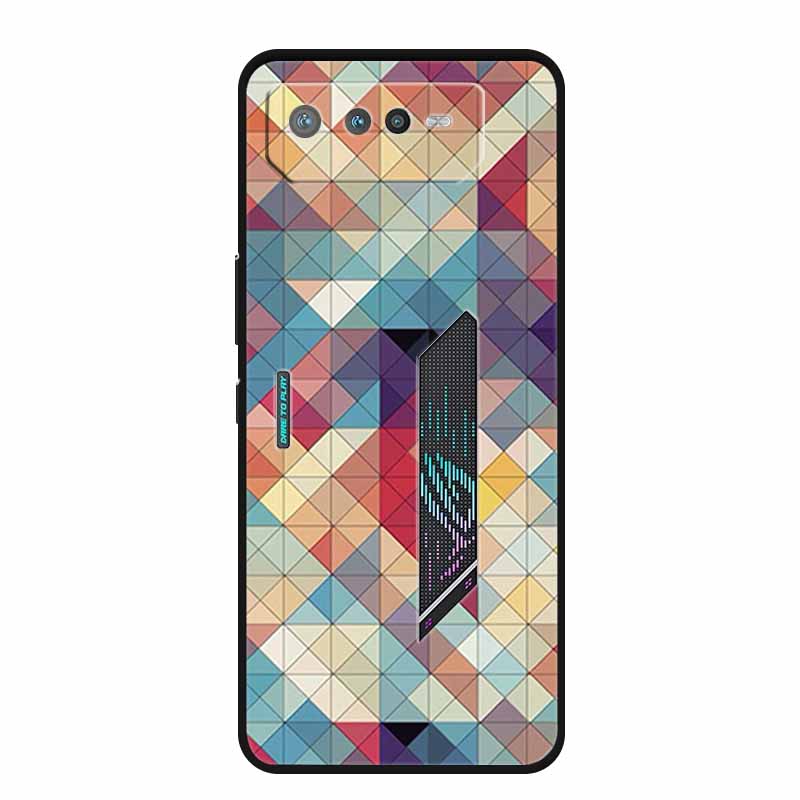 Für Asus ROG Phone 6 Hülle Luxus Silikon TPU Weiche Abdeckung Handyhülle für Asus ROG Phone 6 Pro Funda Rog6 Schutz Hülle Cartoon Hülle