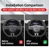 Suitable for Mg Breathable Hole Leather Matte Carbon Fiber Texture Steering Wheel Cover Suitable for Zs Mg3 Hybrid Luxury 2025