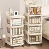 Transparent Drawer Storage Cart with Wheels for Toys, Snacks, and Baby Supplies