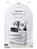 Transparent Desktop File Organizer and Document Storage Rack
