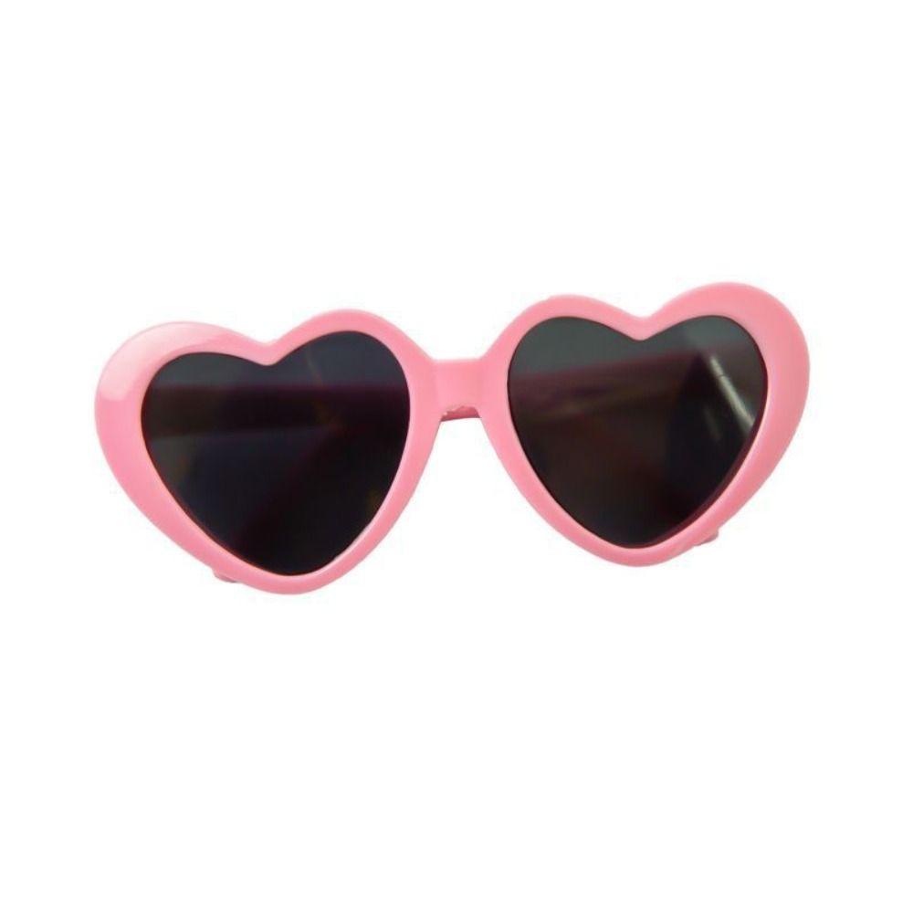 Lovely Idol Plush Doll Heart Glasses Soft Cotton Doll Eyeglasses 20CM Doll Sunglasses Girls
