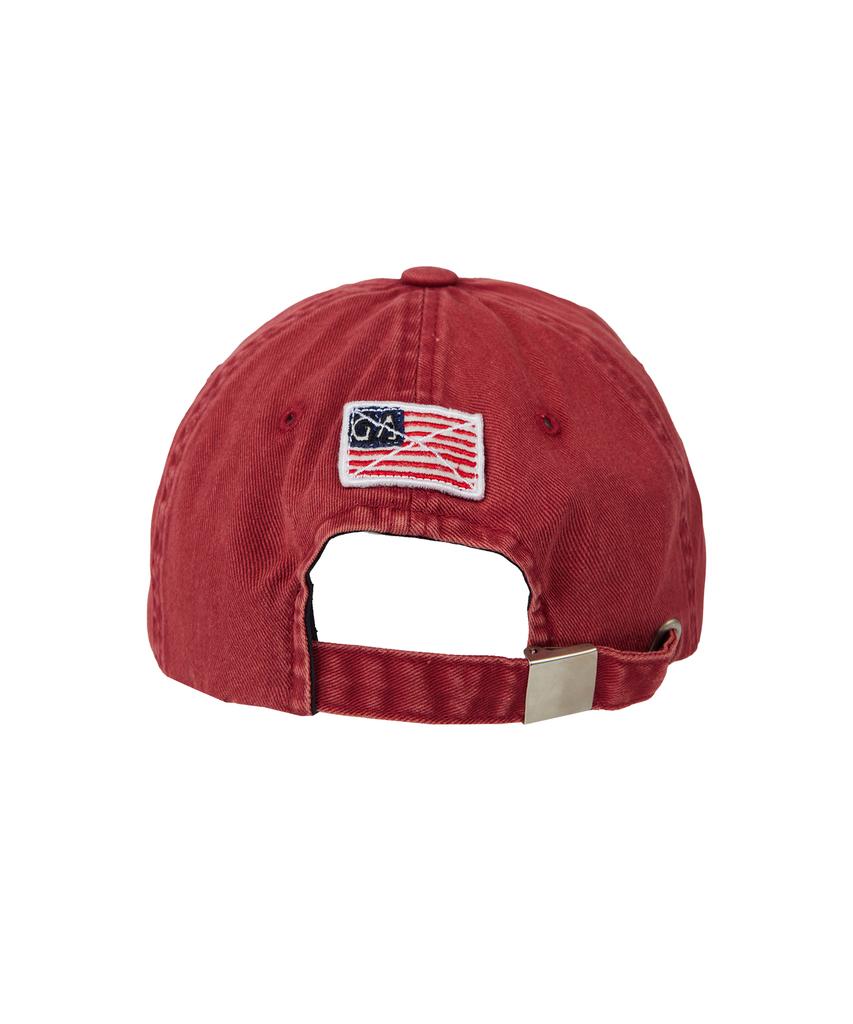 1011 GALLERY Hi California Washed Ball Cap - Red