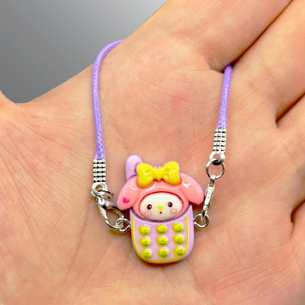 Dollhouse Mini Pendant Cartoon Camera Bow Knot Lanyard Accessory
