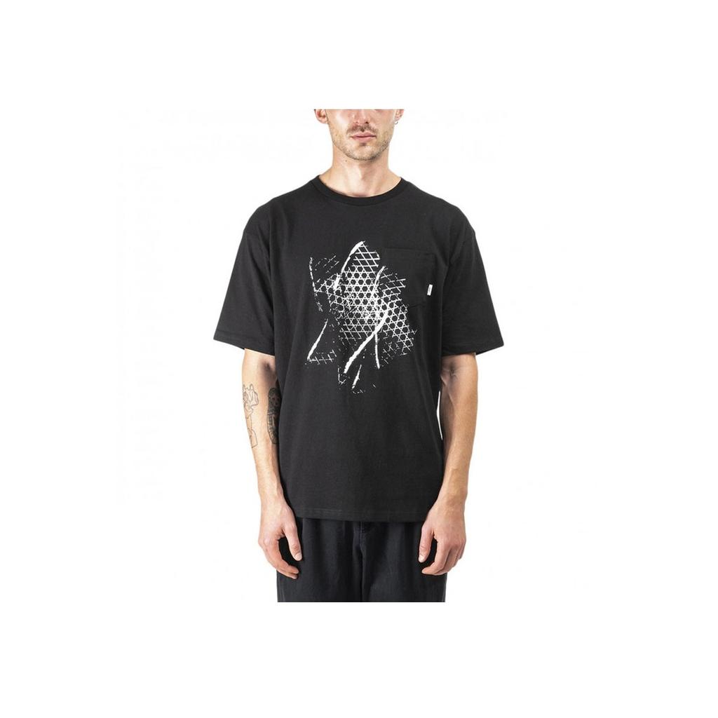 Vans X Wtaps Collaboration Crossbones Graphic Print Crew Neck Loose Fit Short Sleeve T-Shirt Unisex Tops Black VN0A4TRDBLK1