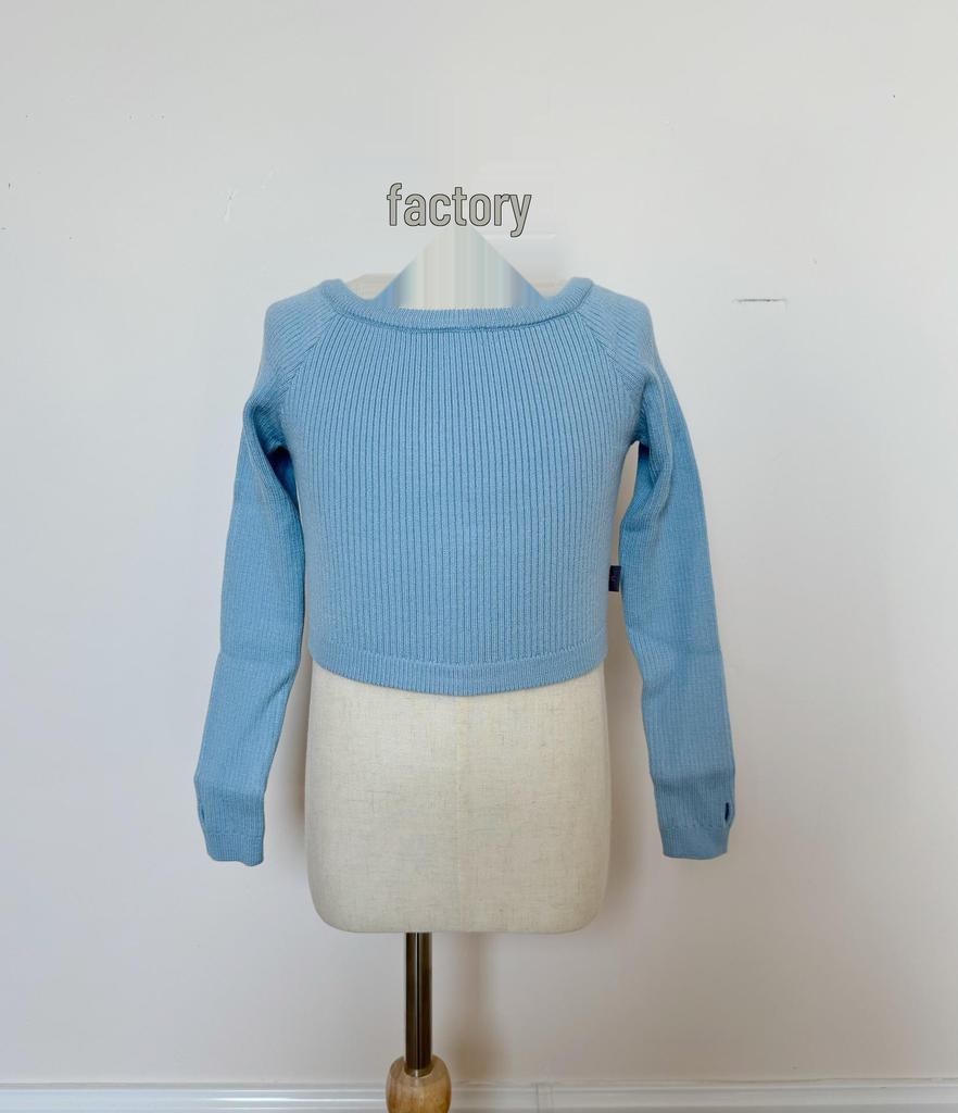 Children's Long Sleeve Dance Cardigan Shawl - Off-Shoulder Autumn/Winter Sweater for Girls' Practice Wear