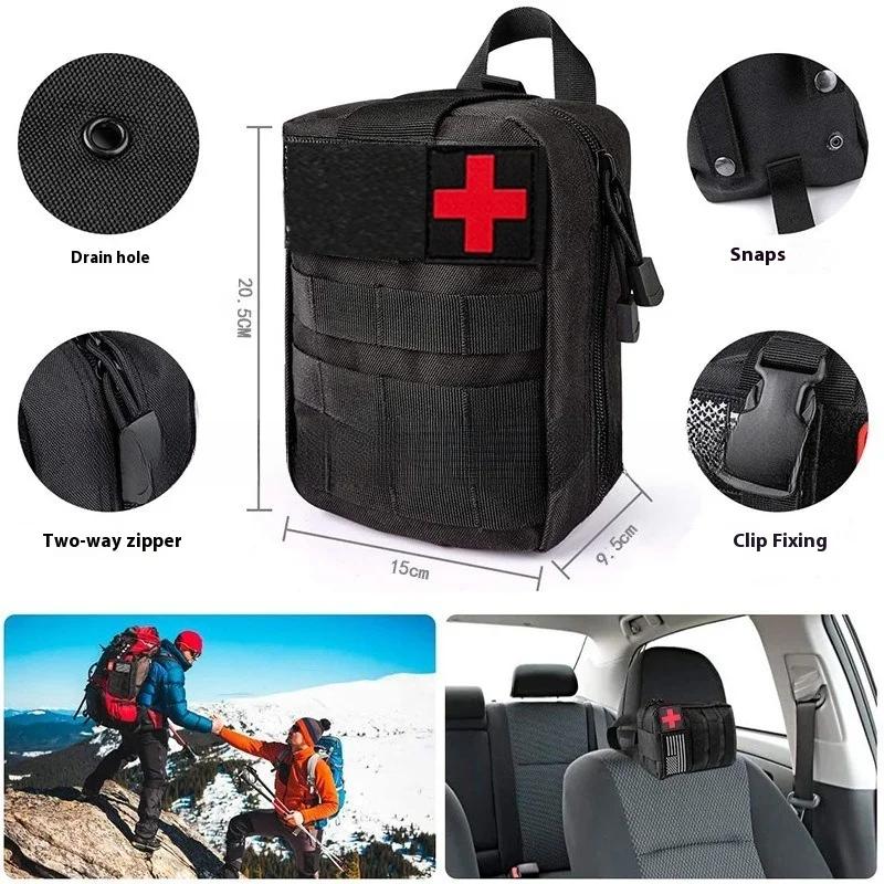 Outdoor Camouflage Tactical Backpack Emergency First Aid Kit Multi Functional Travel Waist Pack Accessory Pouch