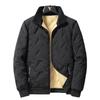 Lamb Down Cotton-padded Men's Jacket Winter Down Thickened Down Cotton-padded Clothes Warm Stand-up Collar Dad Padded Jacket