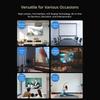 Portable Compact ABS Projector for Corded Screen Mirroring for Phone and 1080P Resolution and Direct USB MP4 Playback