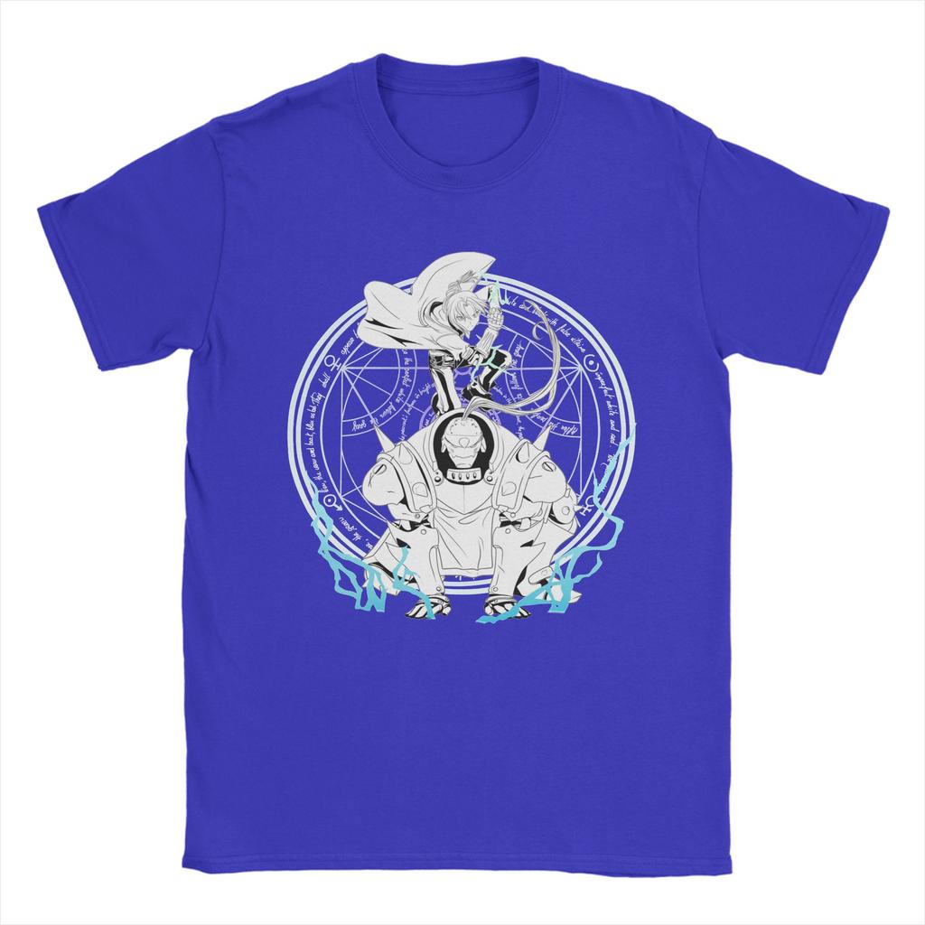 Unisex TShirts Fusioonn Fullmetal Alchemist Anime Vintage Cotton Tee Shirt Short Sleeve Nina and Dog T Shirts Crewneck Tops