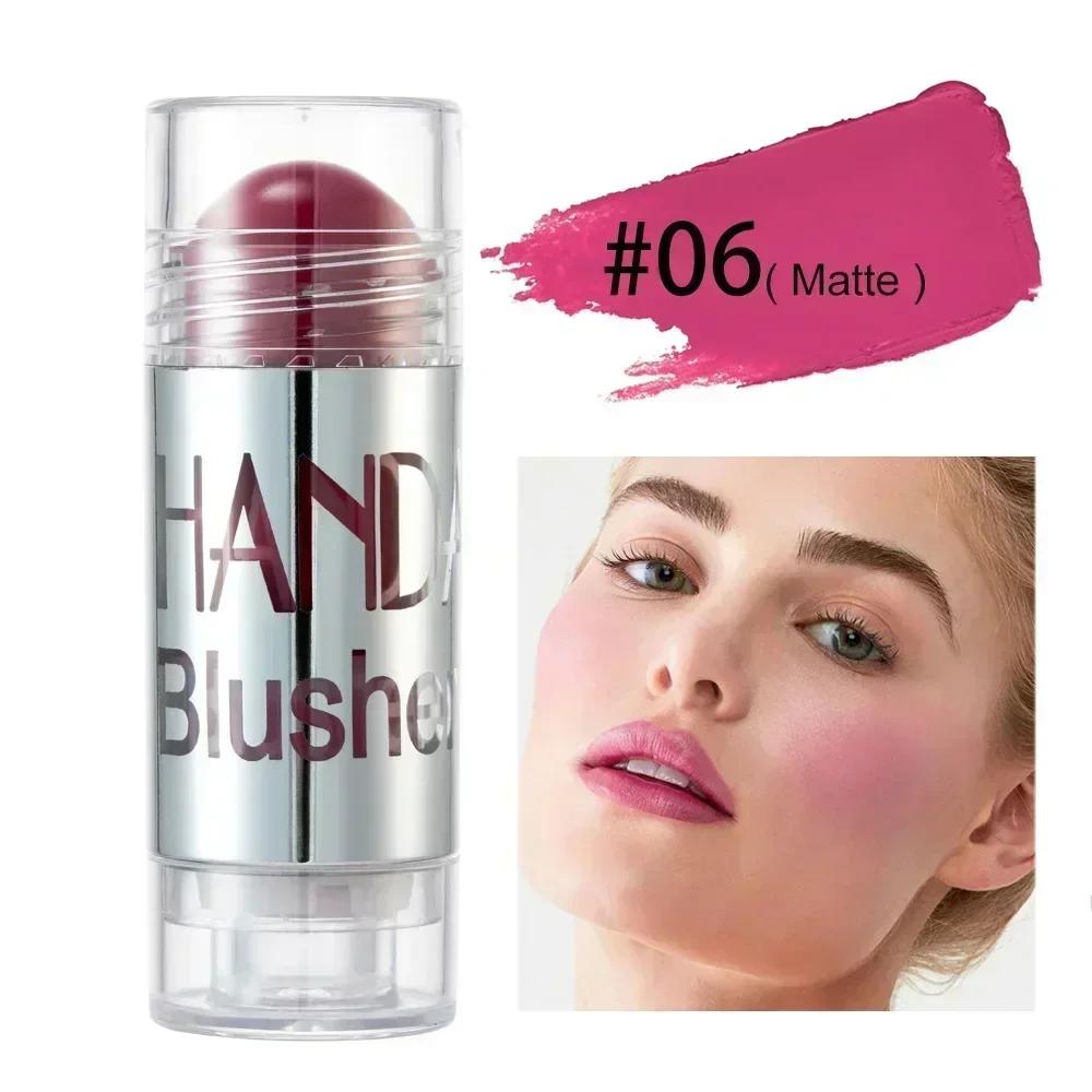HANDAIYAN 12 Color Matte Blush Natural Brightens Popular Highlight Waterproof Moisturize Lasting Contour Stick Fashion Cosmetics