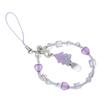Stilvoller Perlenanhänger Handykette Ornament Herz Perlen Handyanhänger Handyband Zubehör für Frauen und Mädchen