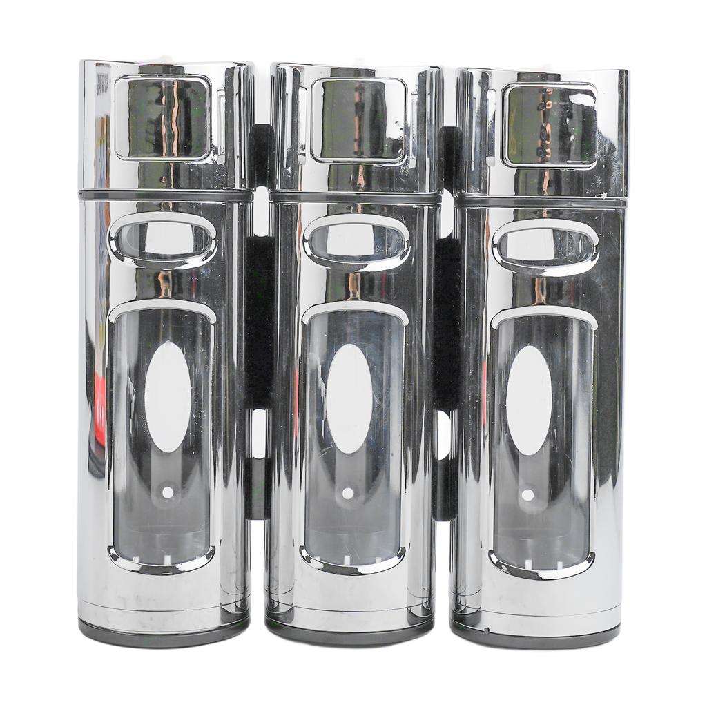 400ml Soap Dispenser 3 In 1 Soap Dispenser Bathroom Black Versatile Wall-mounted Design Easy To Use High-quality Materials