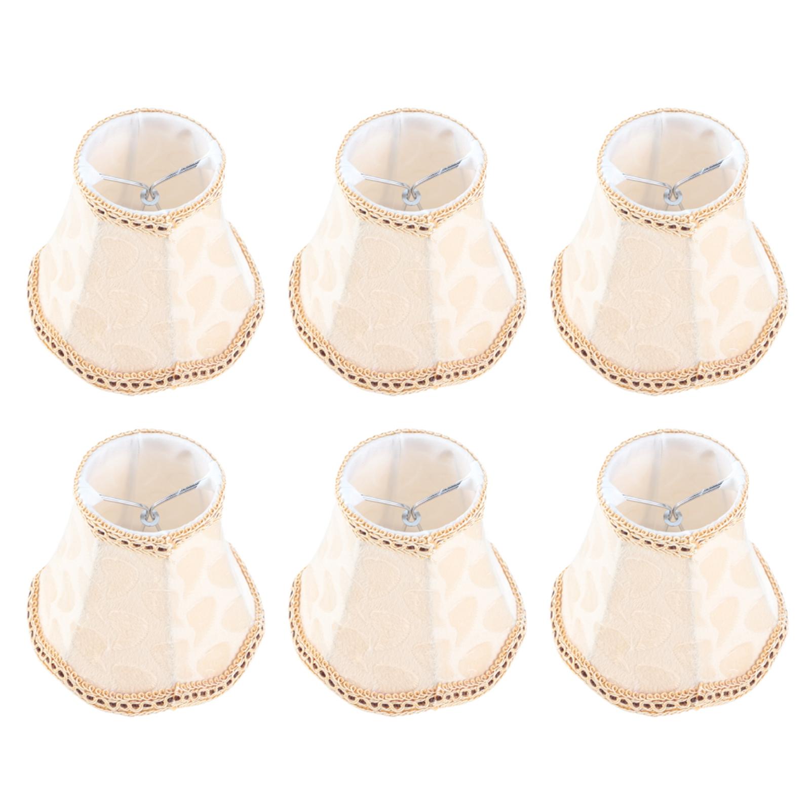 

6шт тканевый абажур настенный светильник крышка люстра абажур для украшения дома свет аксессуары