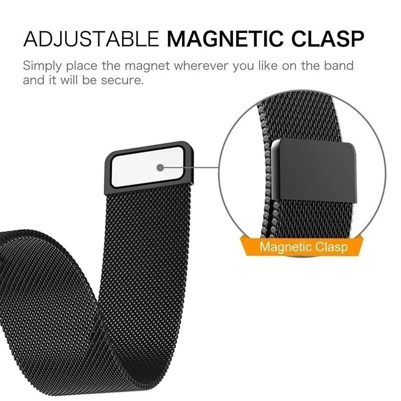 Milanese Loop For Amazfit Cheetah Square Balance2 Strap Magnetic Stainless Steel Bracelet For Amazfit Active 2 Square