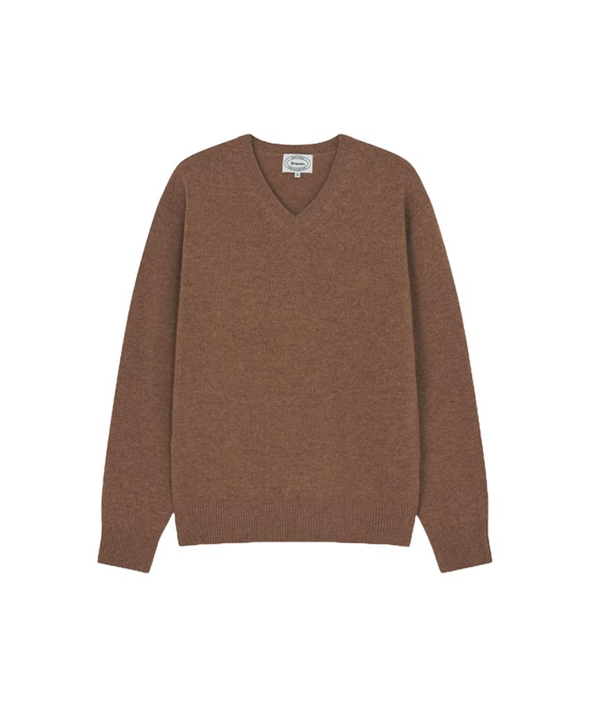 Beulumeon Wool V-Neck Knit (Oat Beige)