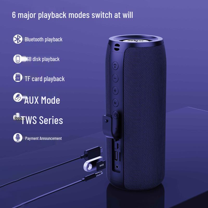 Zealot S51 Wireless TWS Dual Speaker with Heavy Bass - Outdoor Portable Bluetooth Speaker