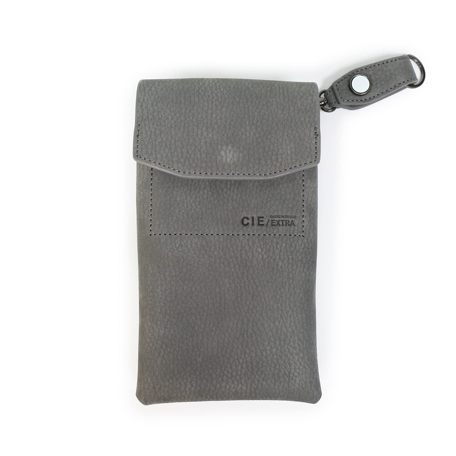 

Сумка для смартфона Sea FOLK MOBILE SD L GREY з натуральної шкіри з нубуку з гачком і відбивачем для чоловіків і жінок [CIE] - сірий колір