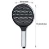 3 Modes Adjustable Shower Head High Pressure Handheld Shower Sprayer Multi-function 15cm Large Panel Water-saving Sprinkler