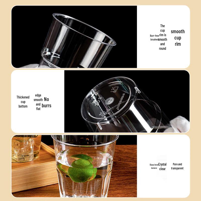 Yuzhuxun Disposable Transparent Plastic Cups