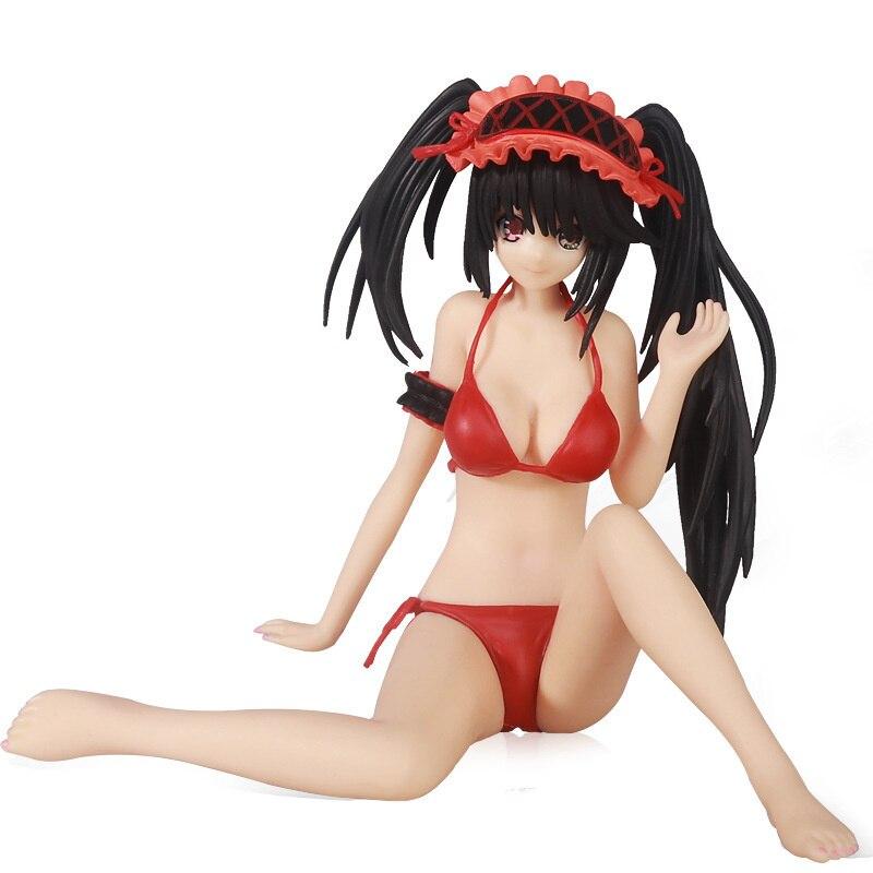 Anime Date A Live Tokisaki Kurumi Swimsuit Beautiful Girl Corset Detachable Handmade Figma Model Decoration Toy Gift