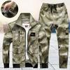 Men's Camouflage Workwear with Large Pockets and Wear-resistant Suit
