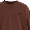Coach Solid Color Round Neck Letter Logo Long Sleeve Sweatshirt Men sweatshirt Brown CL646-BRN